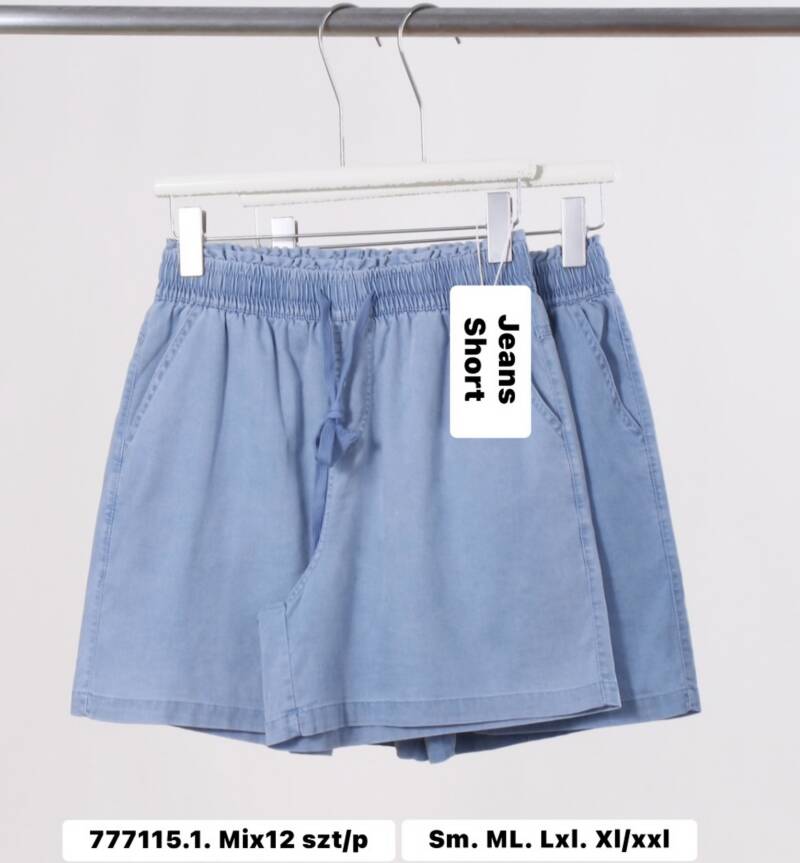 Szorty damskie jeans Roz S/M-L/XL, Mix Kolor Paczka 12 szt